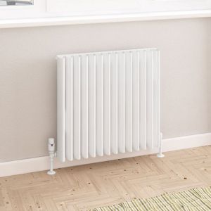 Eastbrook Witney Matt White Aluminium Designer Radiator 600 x 660mm