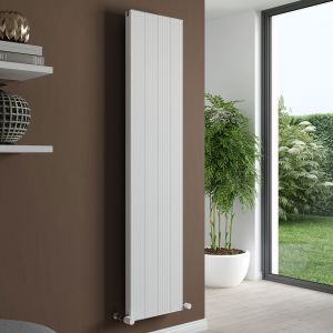 Eucotherm Ariel Textured White Single Panel Aluminium Designer Radiator 1800 x 600mm