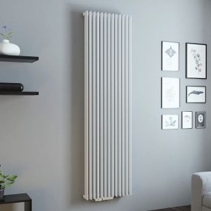 Eucotherm Atlas White Single Panel Steel Designer Radiator 1800 x 420mm