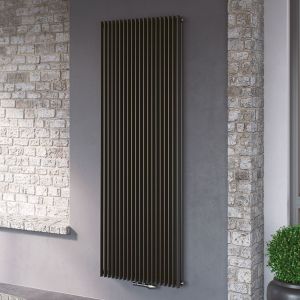 Eucotherm Corus Tube Anthracite Single Panel Steel Designer Radiator 1800 x 450mm