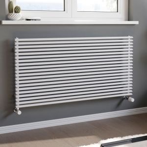 Eucotherm Corus Duo Tube White Double Panel Steel Designer Radiator 600 x 1200mm