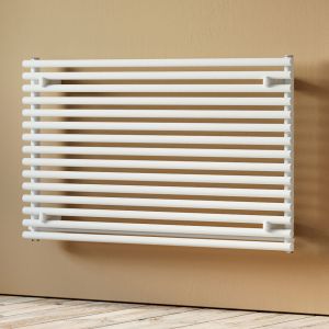 Eucotherm Gaja Tube White Single Panel Steel Designer Radiator 610 x 1200mm