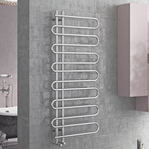 Eucotherm Mamba Chrome Designer Towel Rail 1000 x 500mm