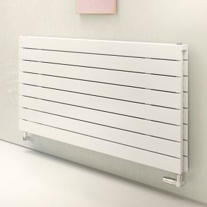 Eucotherm Mars Duo Deluxe Flat White Double Panel Steel Designer Radiator 595 x 900mm