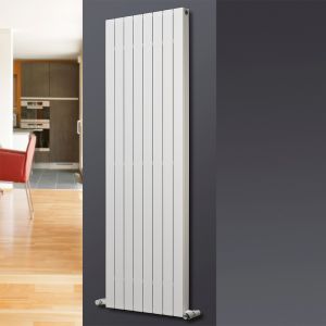 Eucotherm Mars Duo Deluxe Flat White Double Panel Steel Designer Radiator 1800 x 595mm