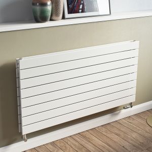 Eucotherm Mars Duo Flat White Double Panel Steel Designer Radiator 445 x 600mm