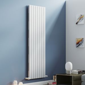 Eucotherm Mars Elegant Duo Flat White Double Panel Steel Designer Radiator 1800 x 445mm