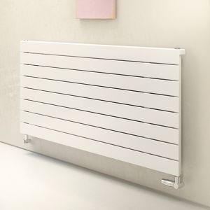 Eucotherm Mars Deluxe Flat White Single Panel Steel Designer Radiator 595 x 1500mm