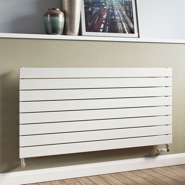 Eucotherm Mars Flat White Single Panel Steel Designer Radiator 670 x 1800mm