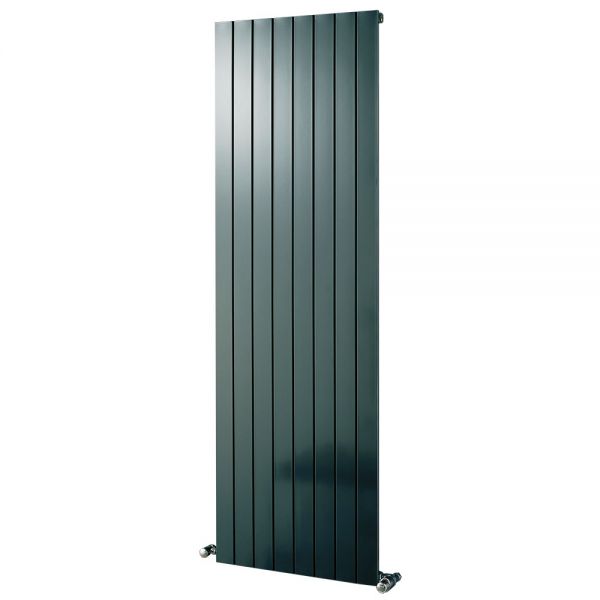 Eucotherm Mars Flat Anthracite Single Panel Steel Designer Radiator 1800 x 670mm