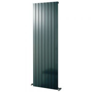 Eucotherm Mars Flat Anthracite Single Panel Steel Designer Radiator 1200 x 445mm