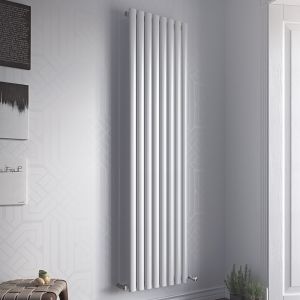 Eucotherm Nova Duo Tube White Double Panel Steel Designer Radiator 1000 x 410mm