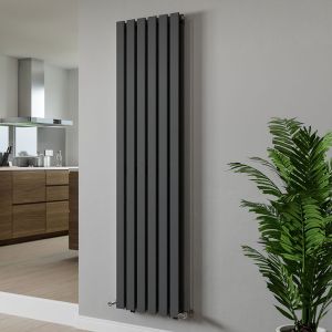 Eucotherm Lynx Duplex Anthracite Double Panel Steel Designer Radiator 1800 x 480mm