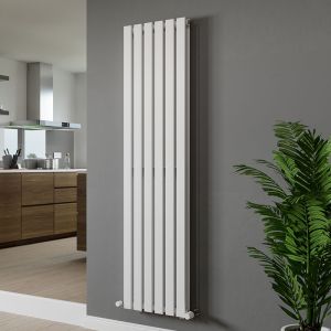 Eucotherm Vega Duplex White Double Panel Steel Designer Radiator 1800 x 372mm