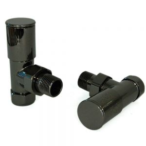 Paladin Chelsea Black Nickel Angled Manual Radiator Valves