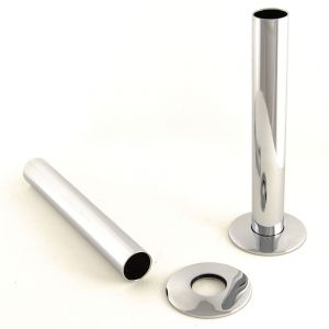 Paladin Chrome Pipe Covers with Sleeves and Bezels 130mm