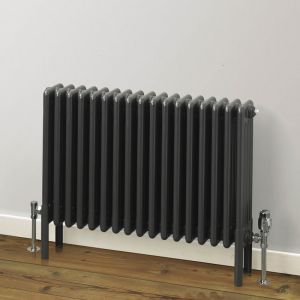 Rads 2 Rails Fitzrovia Anthracite 2 Column Radiator 500 x 806mm