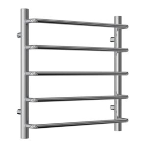 Reina Aliano Chrome Curved Designer Towel Rail 500 x 500mm