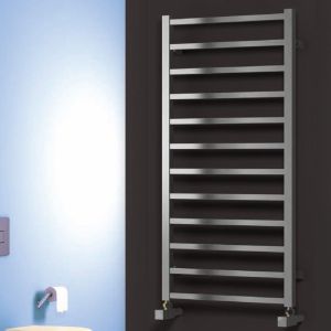 Reina Arden Polished Stainless Steel Designer Towel Rail 1000 x 500mm