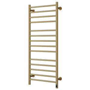 Reina Arnage Dry Brushed Brass Electric Towel Rail 1200 x 500mm