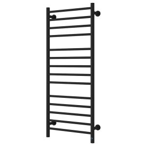 Reina Arnage Dry Matt Black Electric Towel Rail 1200 x 500mm