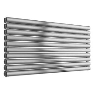 Reina Artena Brushed Stainless Steel Double Designer Radiator 590 x 1200mm