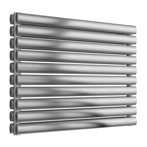 Reina Artena Brushed Stainless Steel Double Designer Radiator 590 x 800mm