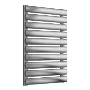 Reina Artena Brushed Stainless Steel Single Designer Radiator 590 x 400mm