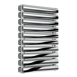 Reina Artena Polished Stainless Steel Double Designer Radiator 590 x 400mm