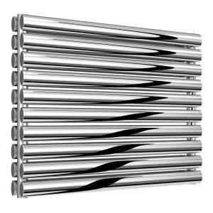 Reina Artena Polished Stainless Steel Double Designer Radiator 590 x 800mm