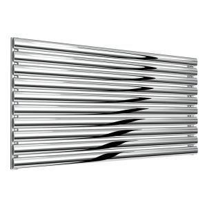 Reina Artena Polished Stainless Steel Single Designer Radiator 590 x 1200mm