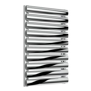 Reina Artena Polished Stainless Steel Single Designer Radiator 590 x 400mm