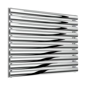 Reina Artena Polished Stainless Steel Single Designer Radiator 590 x 800mm