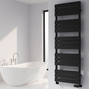 Reina Avola Black Designer Towel Rail 1424 x 500mm