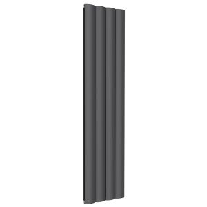 Reina Belva Anthracite Double Panel Designer Radiator 1800 x 412mm