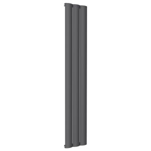 Reina Belva Anthracite Single Panel Designer Radiator 1800 x 308mm