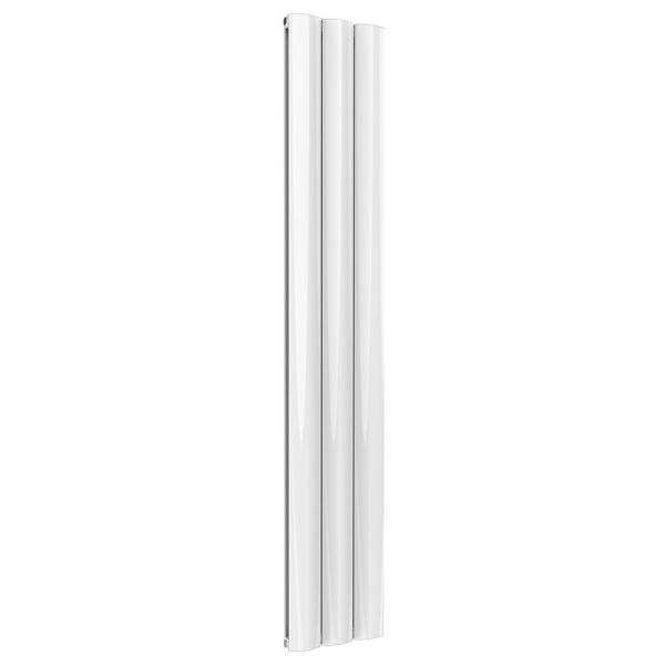 Reina Belva White Double Panel Designer Radiator 1800 x 308mm