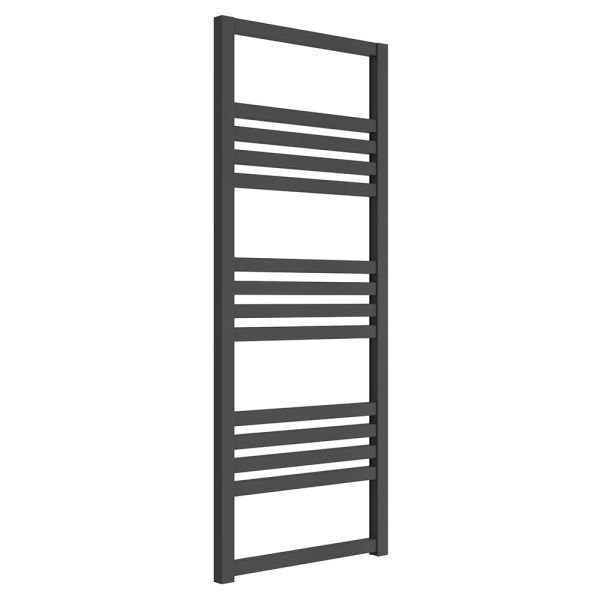 Reina Bolca Anthracite Designer Towel Rail 1200 x 485mm