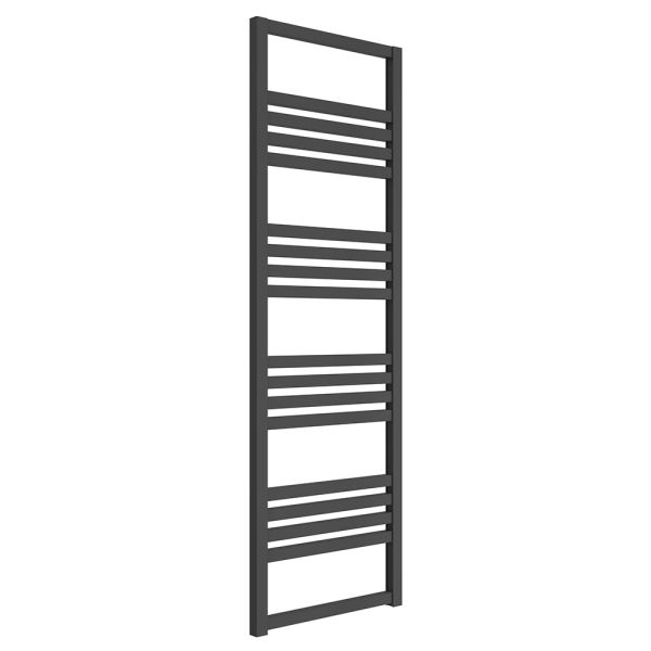 Reina Bolca Anthracite Designer Towel Rail 1530 x 485mm