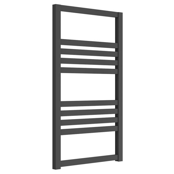 Reina Bolca Anthracite Designer Towel Rail 870 x 485mm