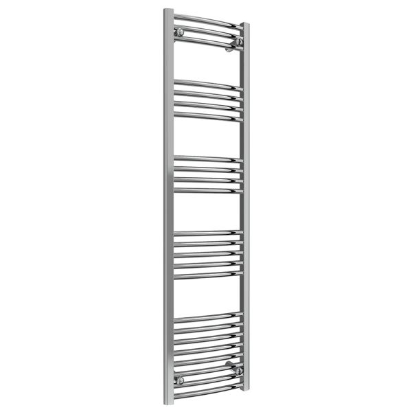 Reina Capo Chrome Curved Towel Rail 1800 x 400mm