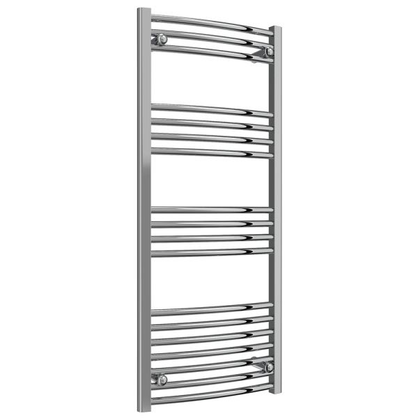 Reina Capo Chrome Curved Towel Rail 1200 x 500mm