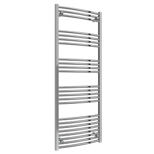 Reina Capo Chrome Curved Towel Rail 1800 x 600mm