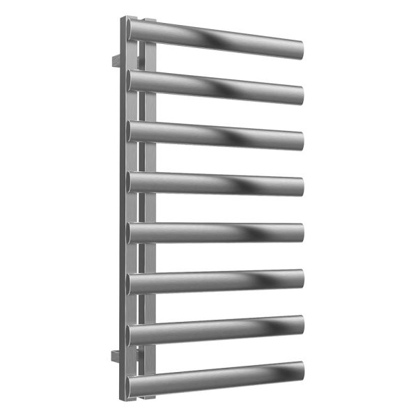 Reina Cavo Brushed Stainless Steel Designer Towel Rail 880 x 500mm