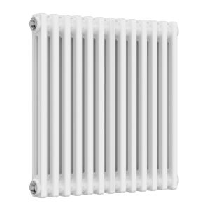 Reina Colona White 2 Column Radiator 600 x 605mm