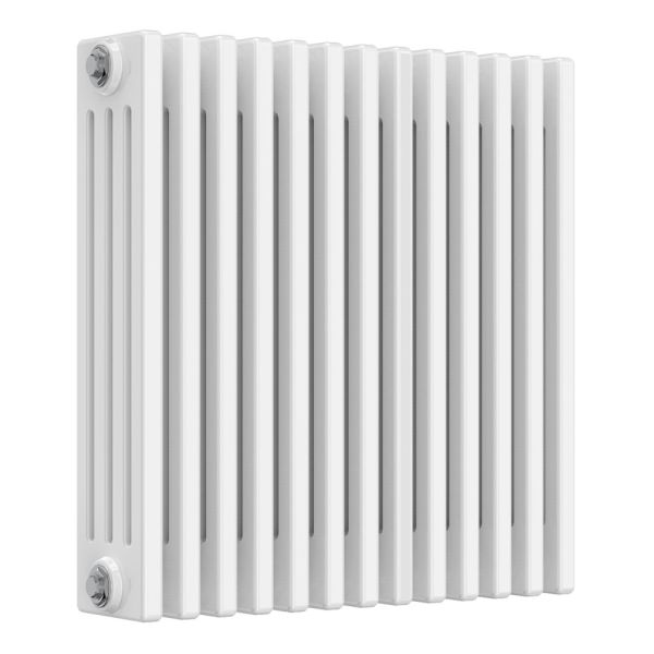 Reina Colona White 4 Column Radiator 600 x 605mm