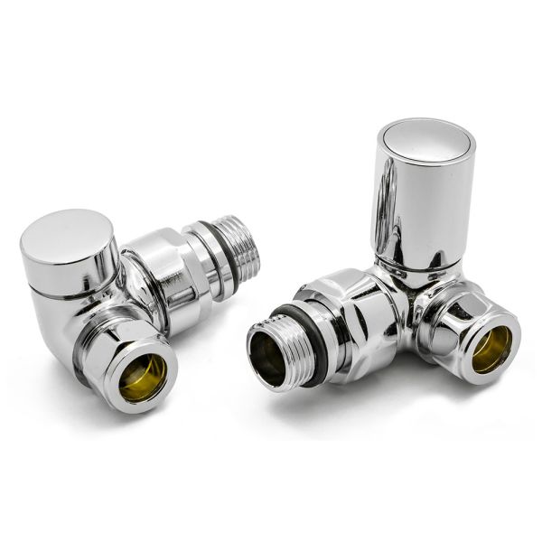 Reina Crova Chrome Corner Manual Radiator Valves