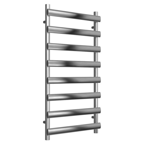 Reina Deno Brushed Stainless Steel Designer Towel Rail 992 x 500mm