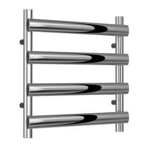 Reina Deno Polished Stainless Steel Designer Towel Rail 496 x 500mm