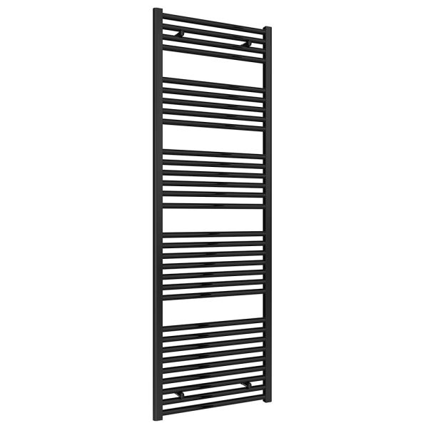 Reina Diva Black Towel Rail 1800 x 600mm